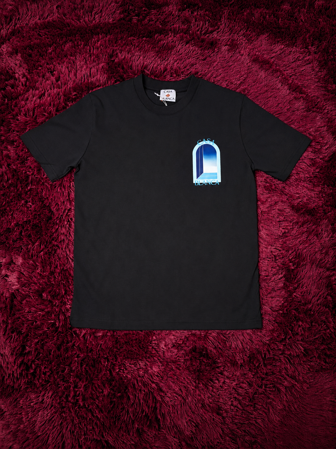 Camiseta Prestige Casa Blanca Negra y Azul