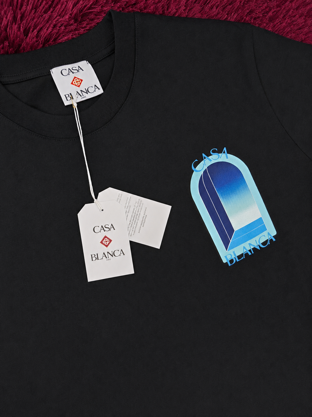 Camiseta Prestige Casa Blanca Negra y Azul