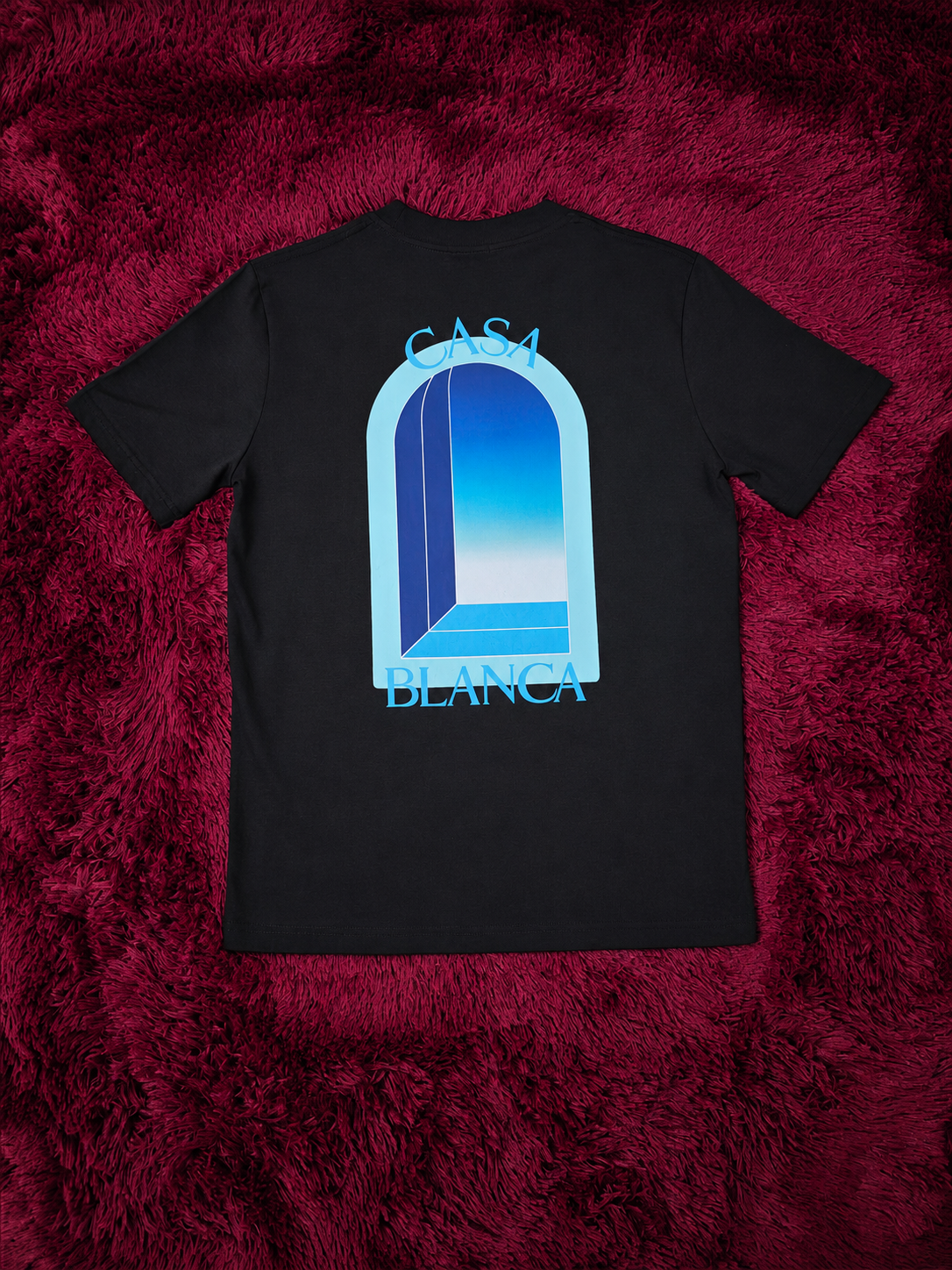Camiseta Prestige Casa Blanca Negra y Azul