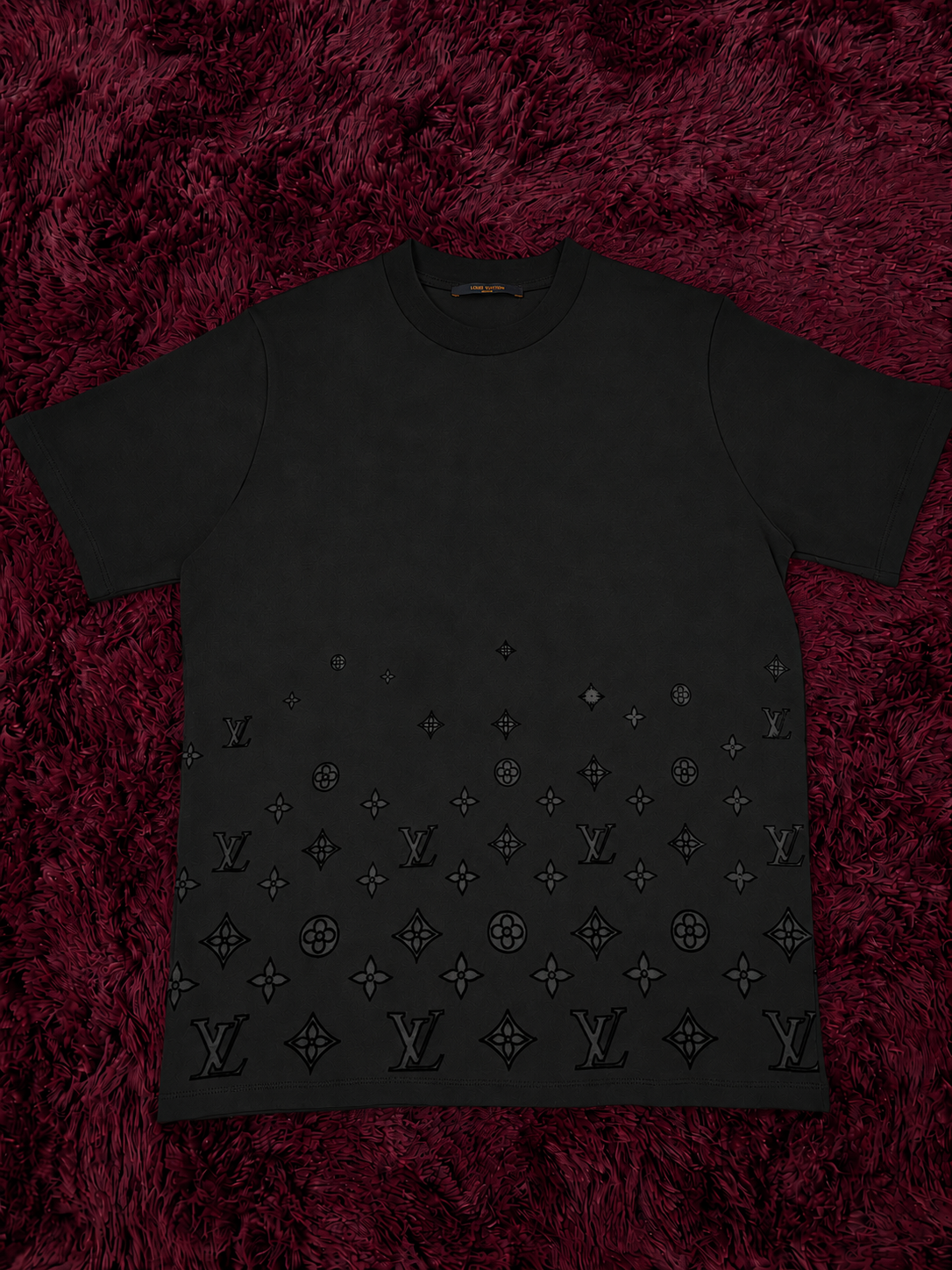 Camiseta Prestige Louis Vuitton Negra Logos