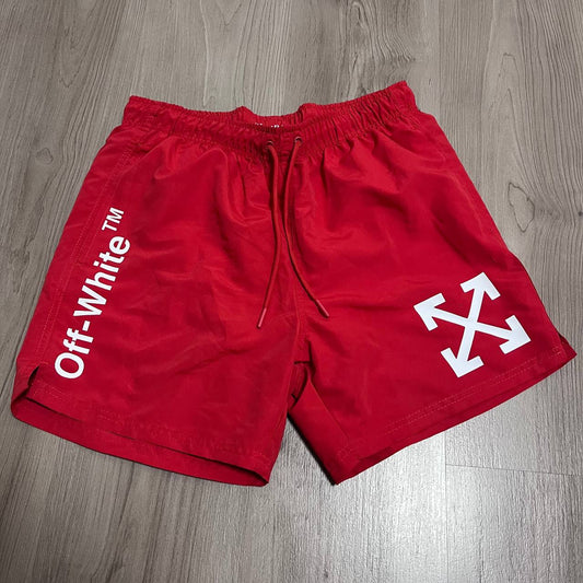 Bañador Off White Rojo
