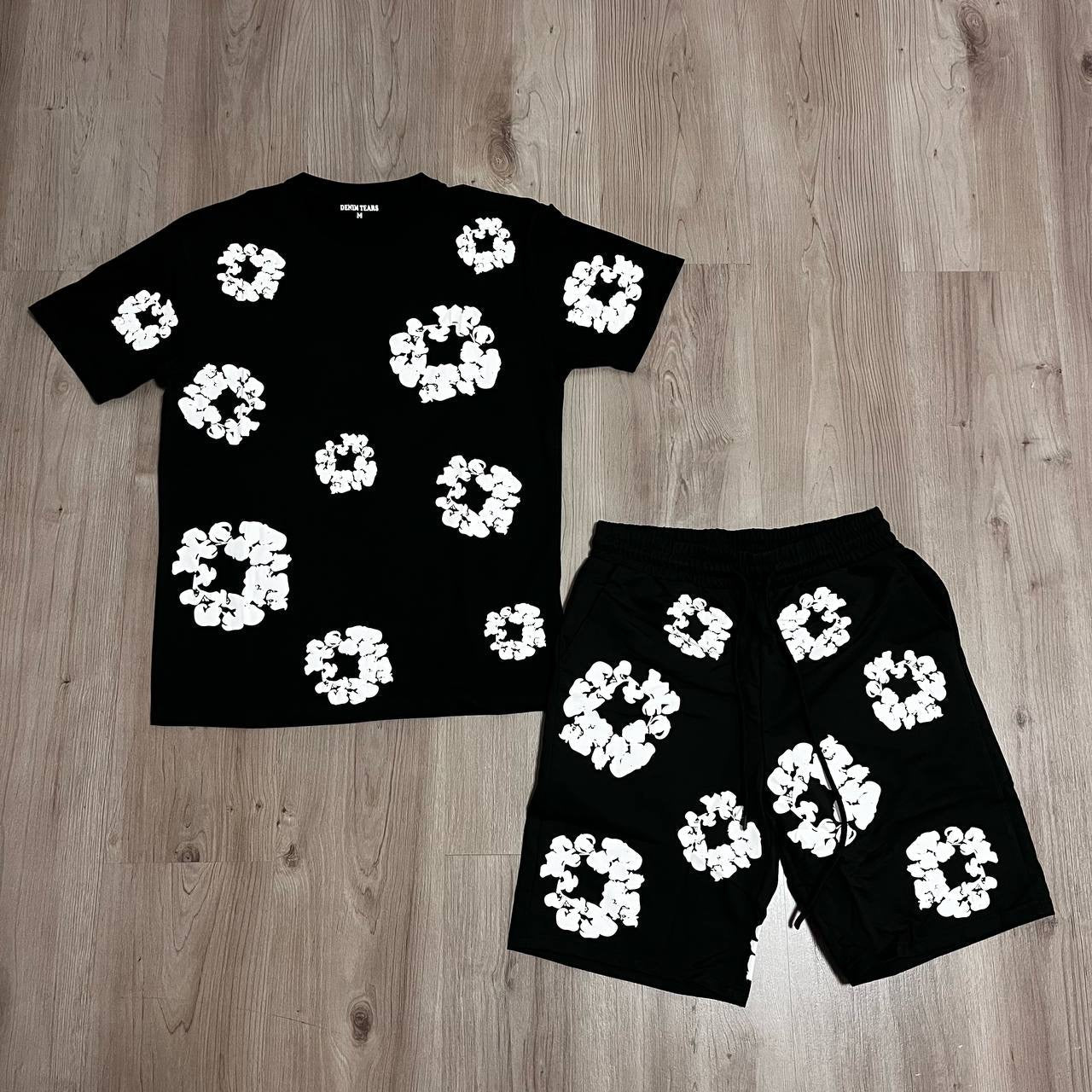 Conjunto corto Denim Tear negro